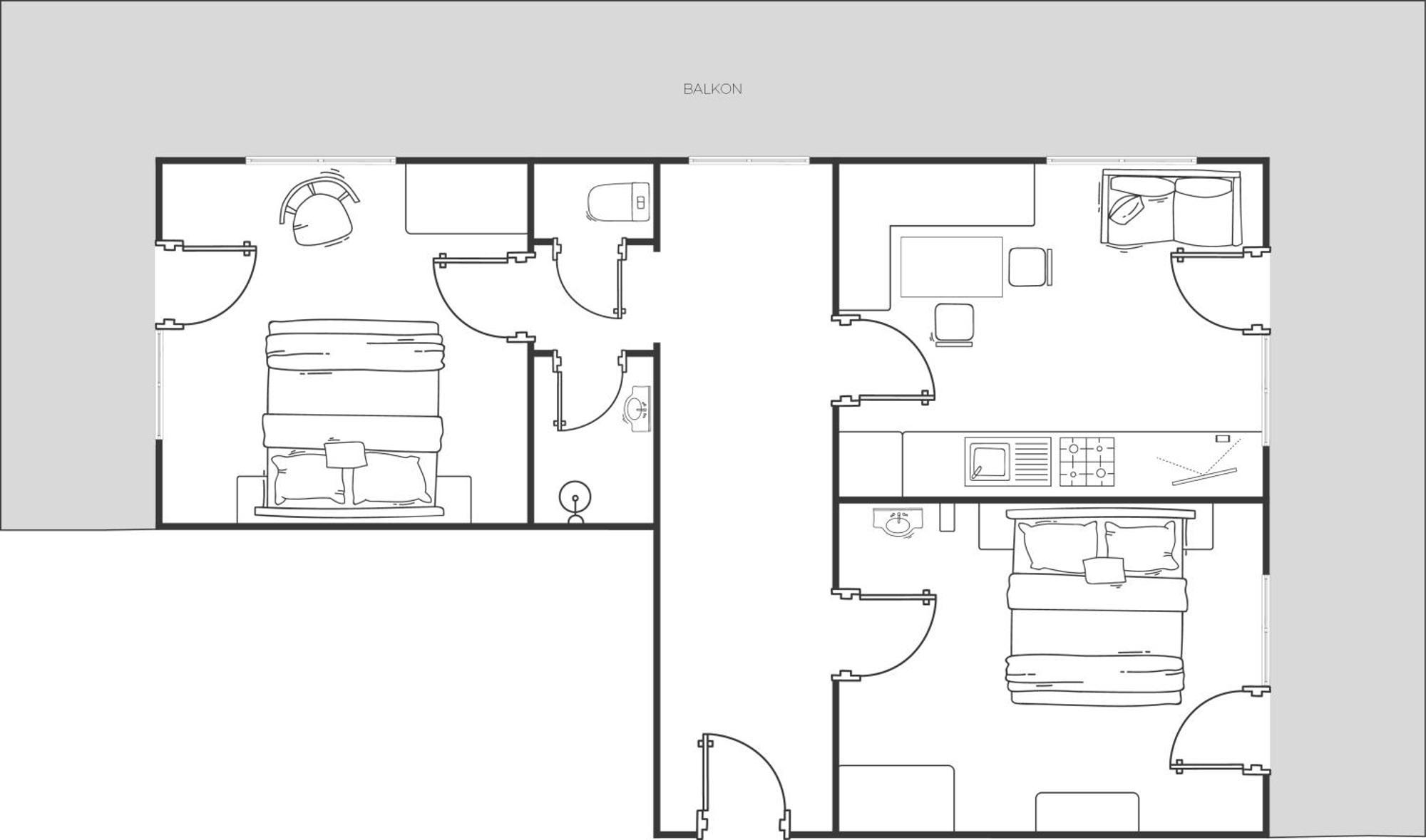 Appartement Rosengarten Längenfeld Rum bild